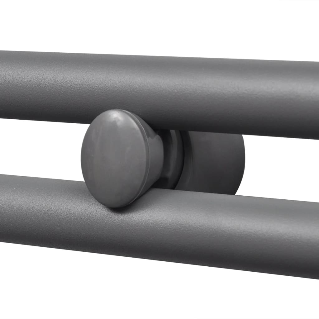 Handtuchheizkörper Warmwasser Gerade Grau 600x1160 mm - Pazzar.ch