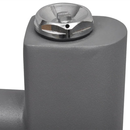 Handtuchheizkörper Warmwasser Gerade Grau 600x1160 mm - Pazzar.ch