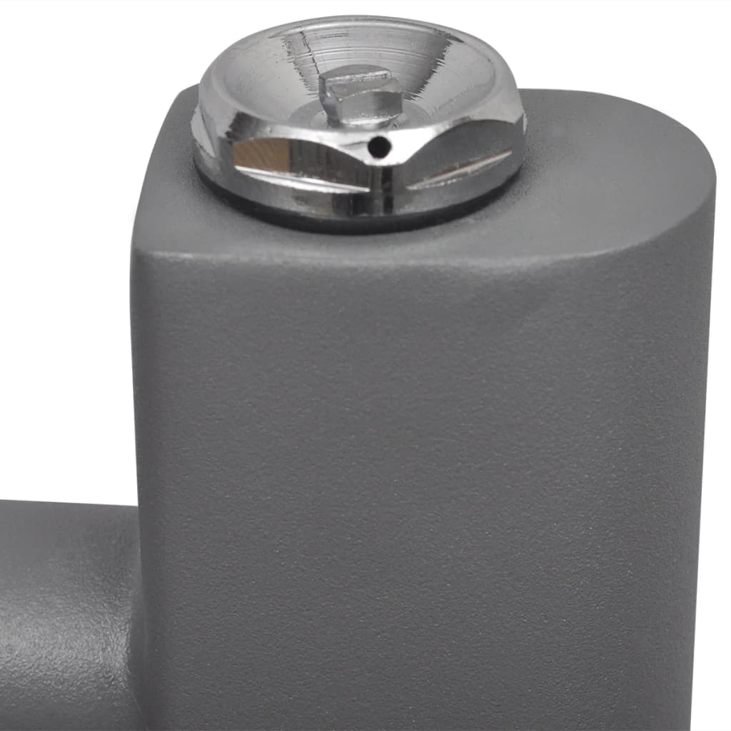 Handtuchheizkörper Warmwasser Gebogen Grau 480x480 mm - Pazzar.ch
