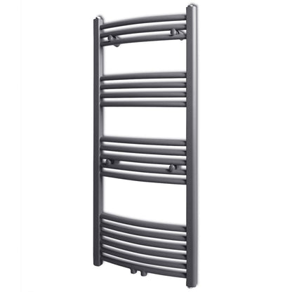 Handtuchheizkörper Warmwasser Gebogen Grau 500x1160 mm - Pazzar.ch