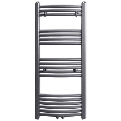 Handtuchheizkörper Warmwasser Gebogen Grau 500x1160 mm - Pazzar.ch