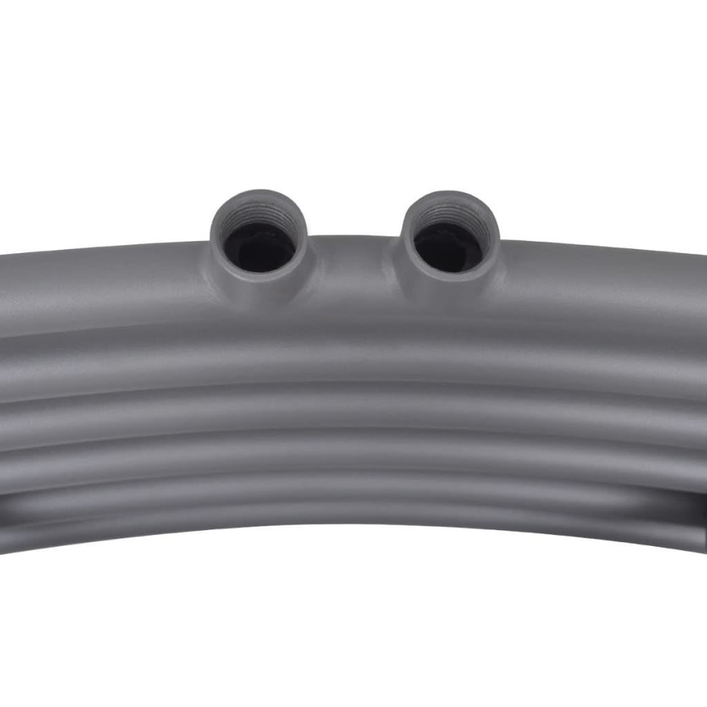 Handtuchheizkörper Warmwasser Gebogen Grau 500x1160 mm - Pazzar.ch