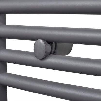 Handtuchheizkörper Warmwasser Gebogen Grau 500x1160 mm - Pazzar.ch
