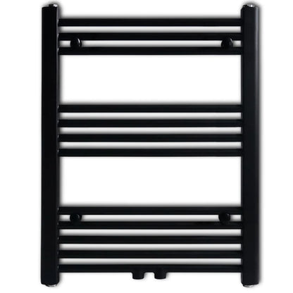Handtuchheizkörper Warmwasser Gerade Schwarz 600x764 mm - Pazzar.ch