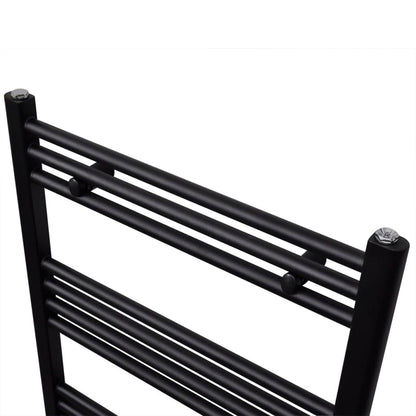 Handtuchheizkörper Warmwasser Gerade Schwarz 600x764 mm - Pazzar.ch