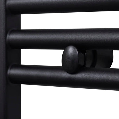 Handtuchheizkörper Warmwasser Gerade Schwarz 600x764 mm - Pazzar.ch