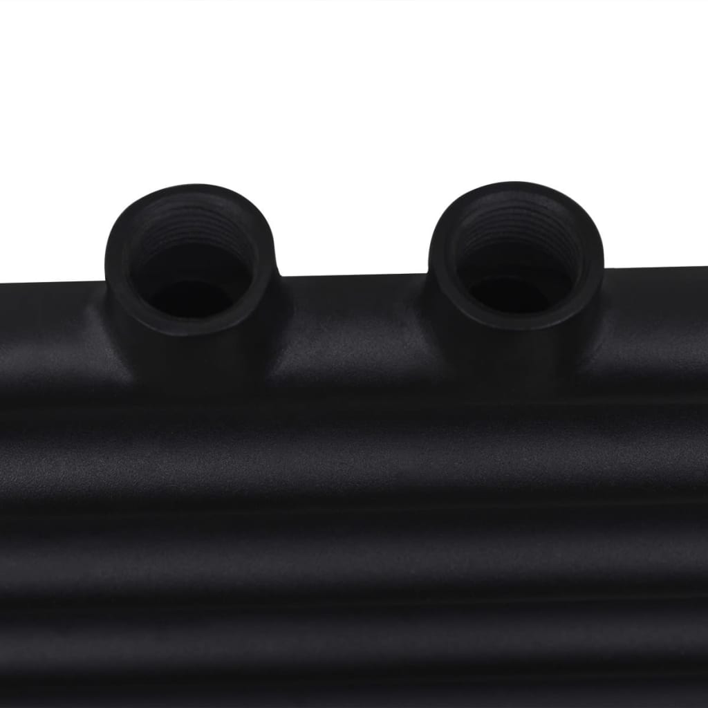Handtuchheizkörper Warmwasser Gerade Schwarz 600x764 mm - Pazzar.ch