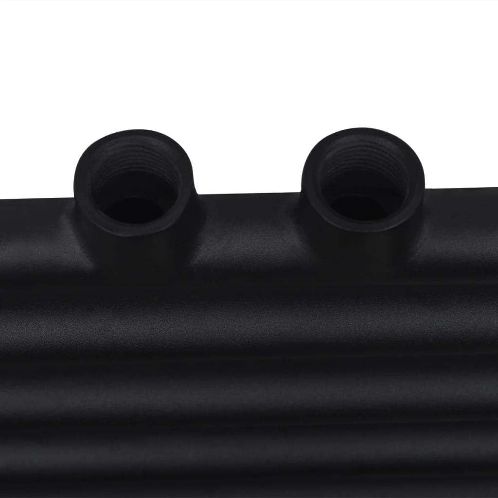 Handtuchheizkörper Warmwasser Gerade Schwarz 600x1160 mm - Pazzar.ch