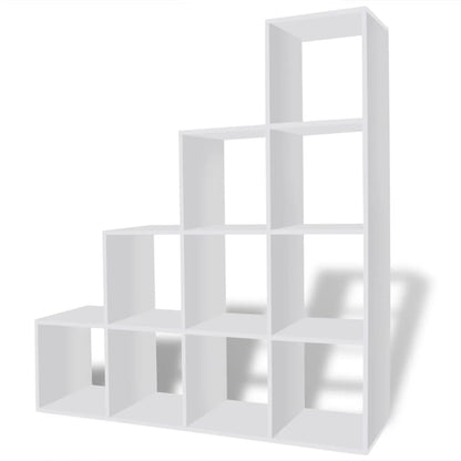 Treppenregal Bücherregal 142 cm Weiß - Pazzar.ch
