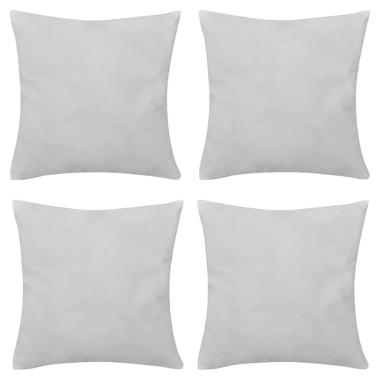 4 weiße Kissenbezüge Baumwolle 50 x 50 cm - Pazzar.ch