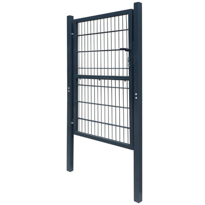 Zauntor Stahl 106x248 cm Anthrazit - Pazzar.ch