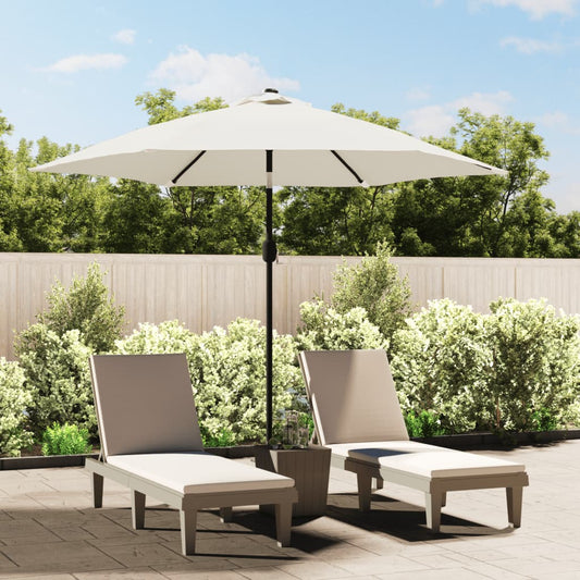 LED Cantilever Sonnenschirm 3 m Sandweiß - Pazzar.ch