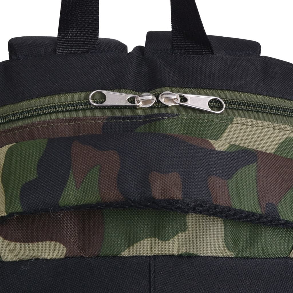 Schulrucksack 40 L Schwarz und Tarnfarbe - Pazzar.ch