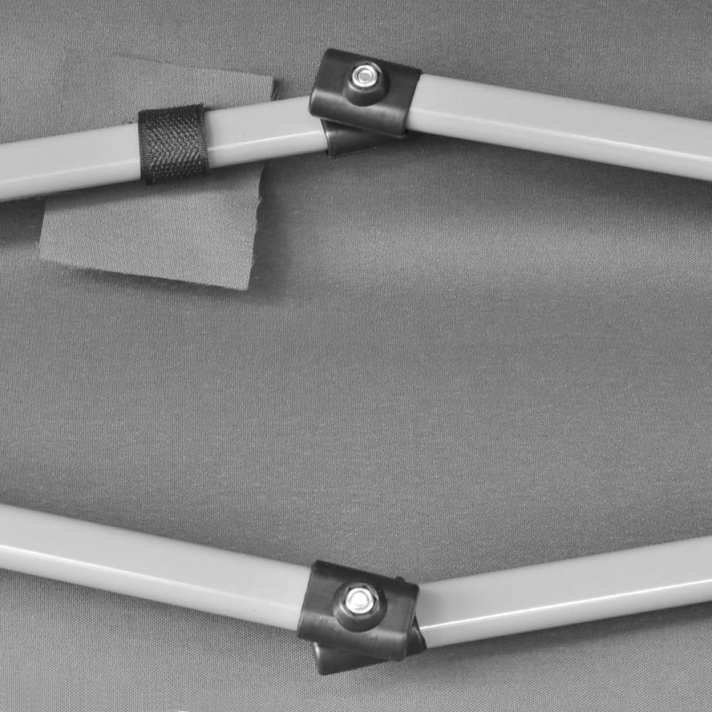 Pop-Up-Partyzelt Hexagonal Faltbar Grau 3,6x3,1 m - Pazzar.ch