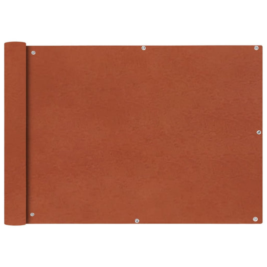 Balkonsichtschutz Oxfordgewebe 75x600 cm Terracotta - Pazzar.ch