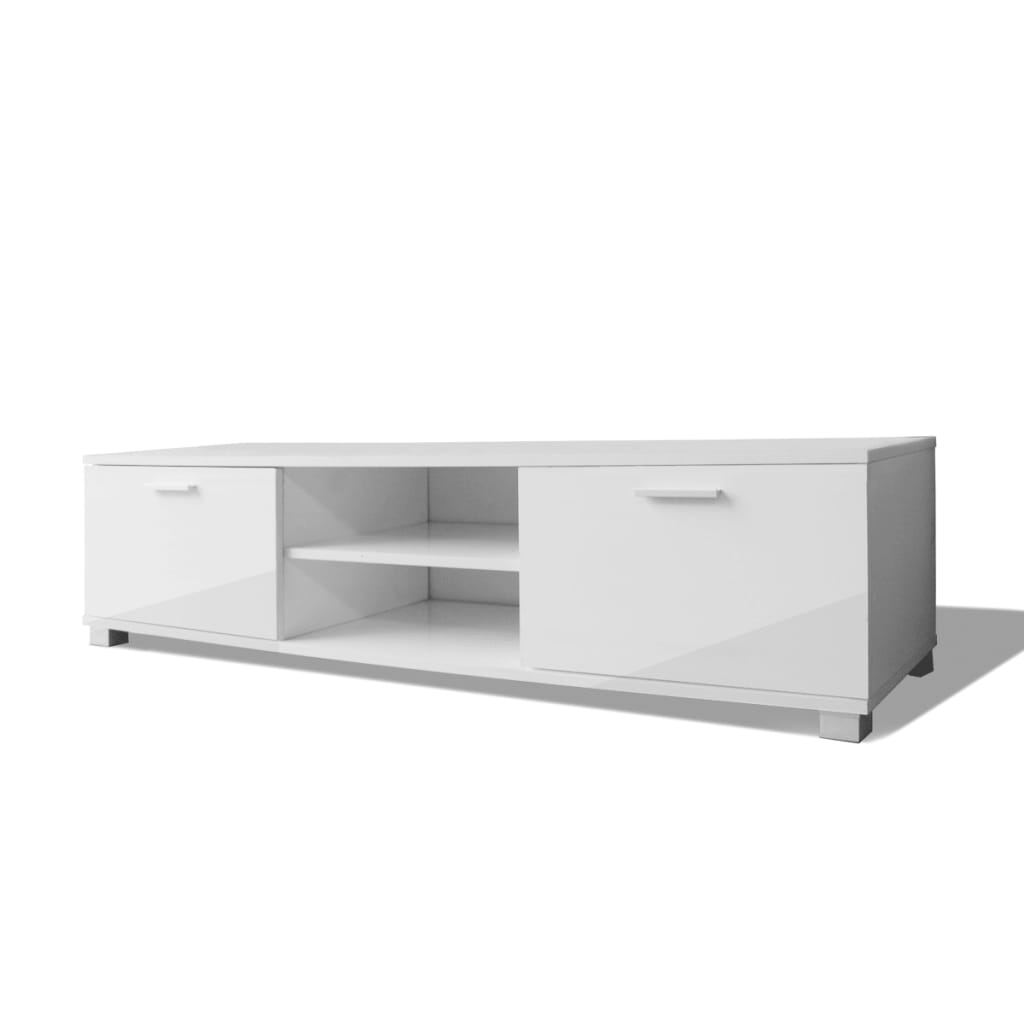 TV-Schrank Hochglanz-Weiß 140x40,5x35 cm - Pazzar.ch