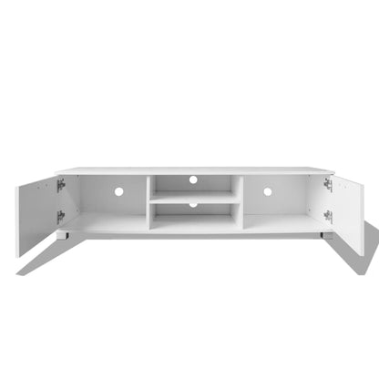 TV-Schrank Hochglanz-Weiß 140x40,5x35 cm - Pazzar.ch
