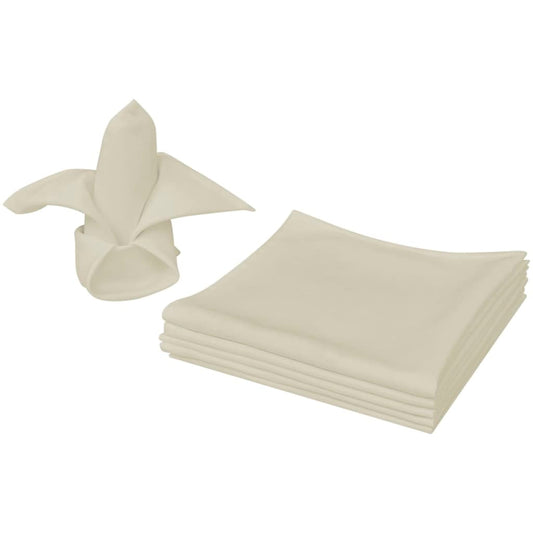 Dinner-Servietten 25 Stk Creme 50x50 cm - Pazzar.ch