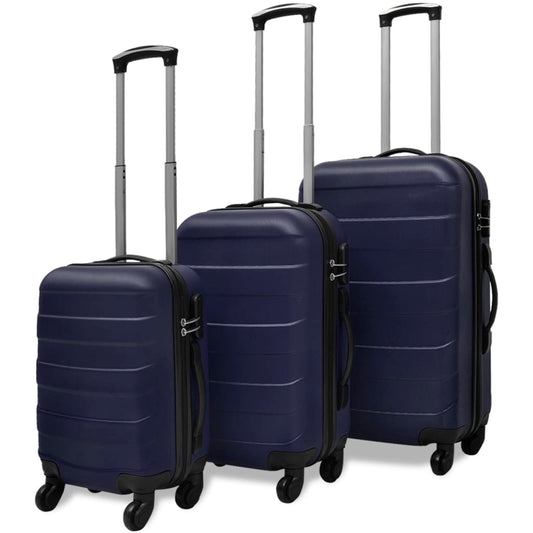 3-tlg. Hartschalenkoffer-Set Blau 45,5/55/66 cm - Pazzar.ch