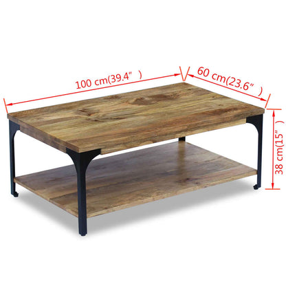 Couchtisch Mangoholz 100x60x38 cm - Pazzar.ch