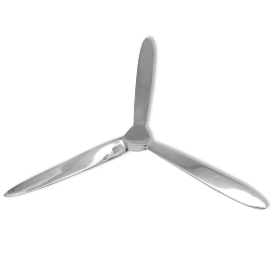 Wanddekoration Propeller Silbern 70cm Aluminium - Pazzar.ch