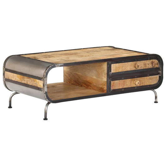 Couchtisch 100 x 50 x 35 cm Mango-Massivholz - Pazzar.ch