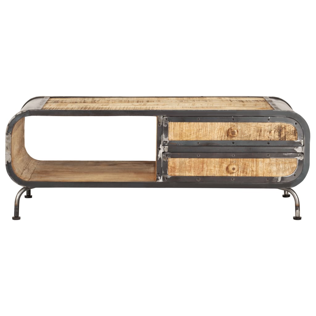 Couchtisch 100 x 50 x 35 cm Mango-Massivholz - Pazzar.ch