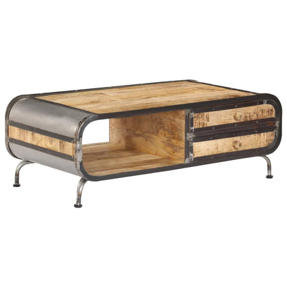 Couchtisch 100 x 50 x 35 cm Mango-Massivholz - Pazzar.ch