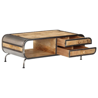 Couchtisch 100 x 50 x 35 cm Mango-Massivholz - Pazzar.ch