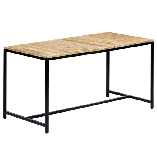 Esstisch 140 x 70 x 75 cm Massives Raues Mangoholz - Pazzar.ch