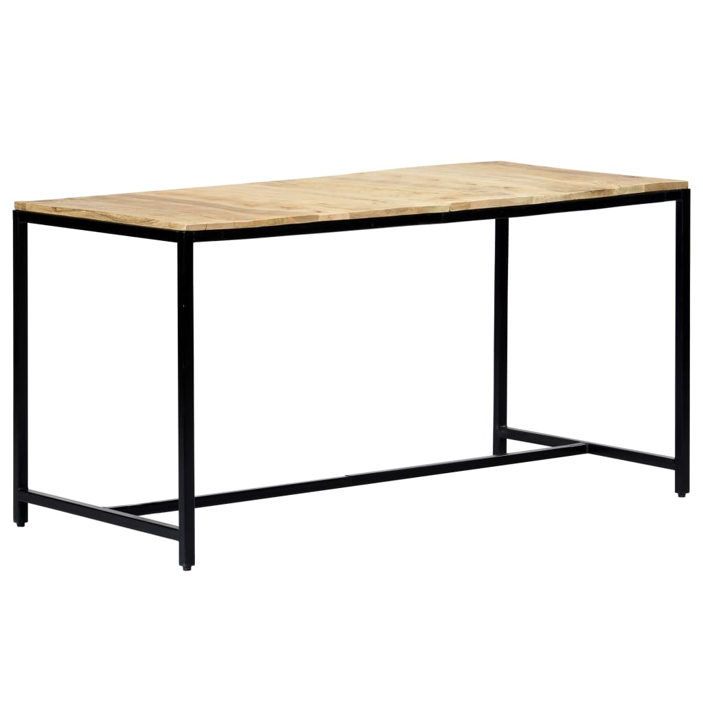 Esstisch 140 x 70 x 75 cm Massives Raues Mangoholz - Pazzar.ch