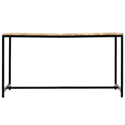 Esstisch 140 x 70 x 75 cm Massives Raues Mangoholz - Pazzar.ch