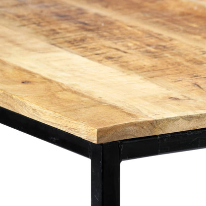 Esstisch 140 x 70 x 75 cm Massives Raues Mangoholz - Pazzar.ch