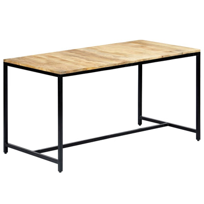 Esstisch 140 x 70 x 75 cm Massives Raues Mangoholz - Pazzar.ch