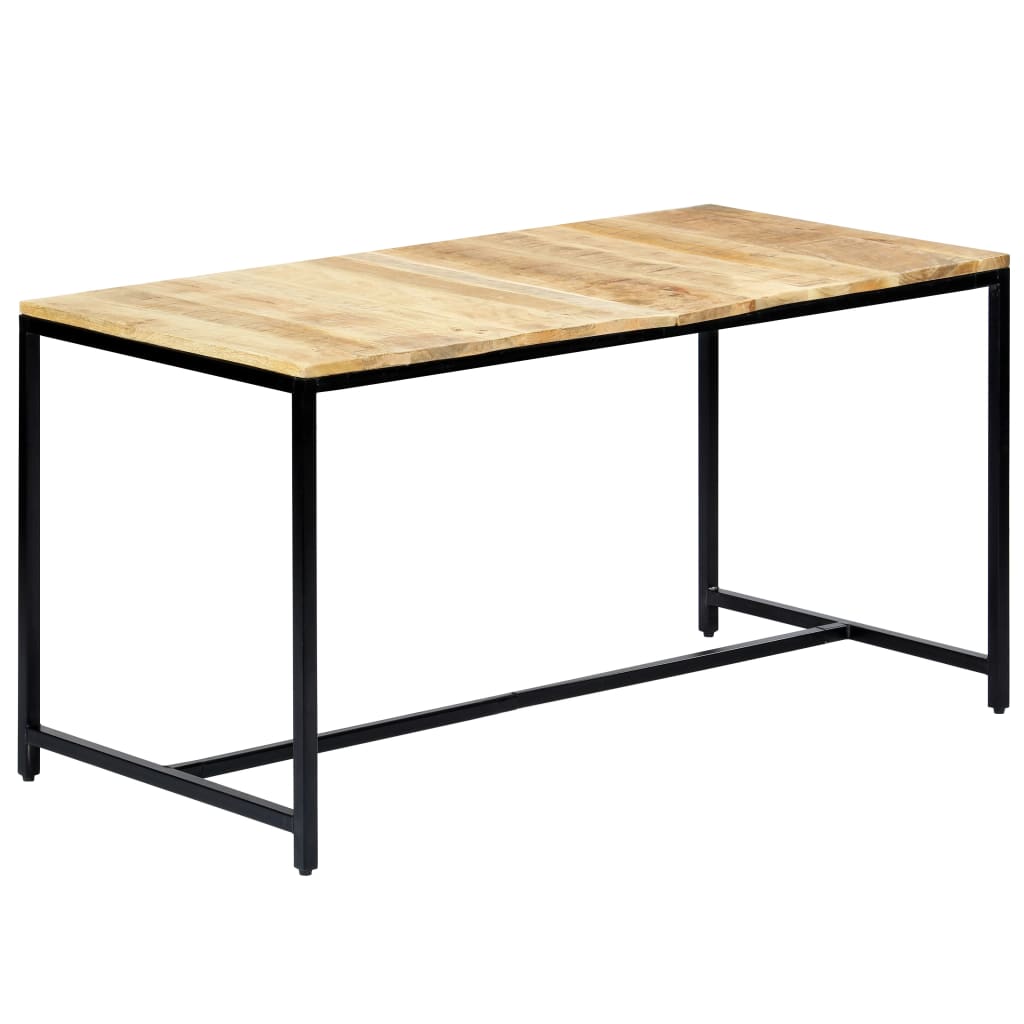 Esstisch 140 x 70 x 75 cm Massives Raues Mangoholz - Pazzar.ch