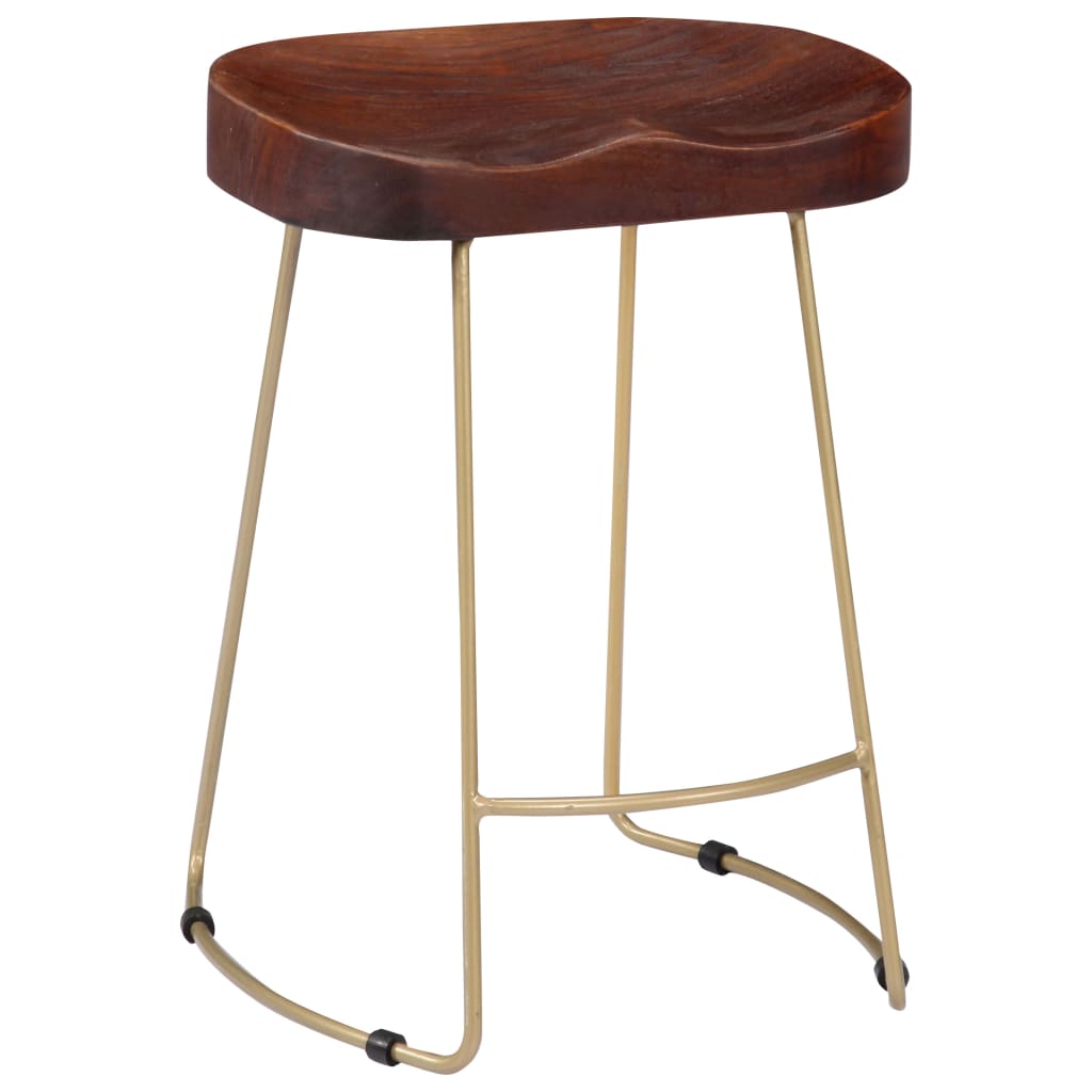 Gavin Barhocker 2 Stk. Massivholz Mango - Pazzar.ch