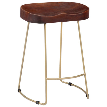 Gavin Barhocker 2 Stk. Massivholz Mango - Pazzar.ch