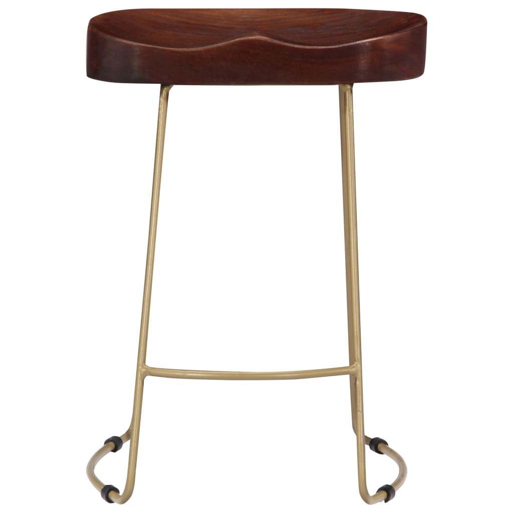 Gavin Barhocker 2 Stk. Massivholz Mango - Pazzar.ch