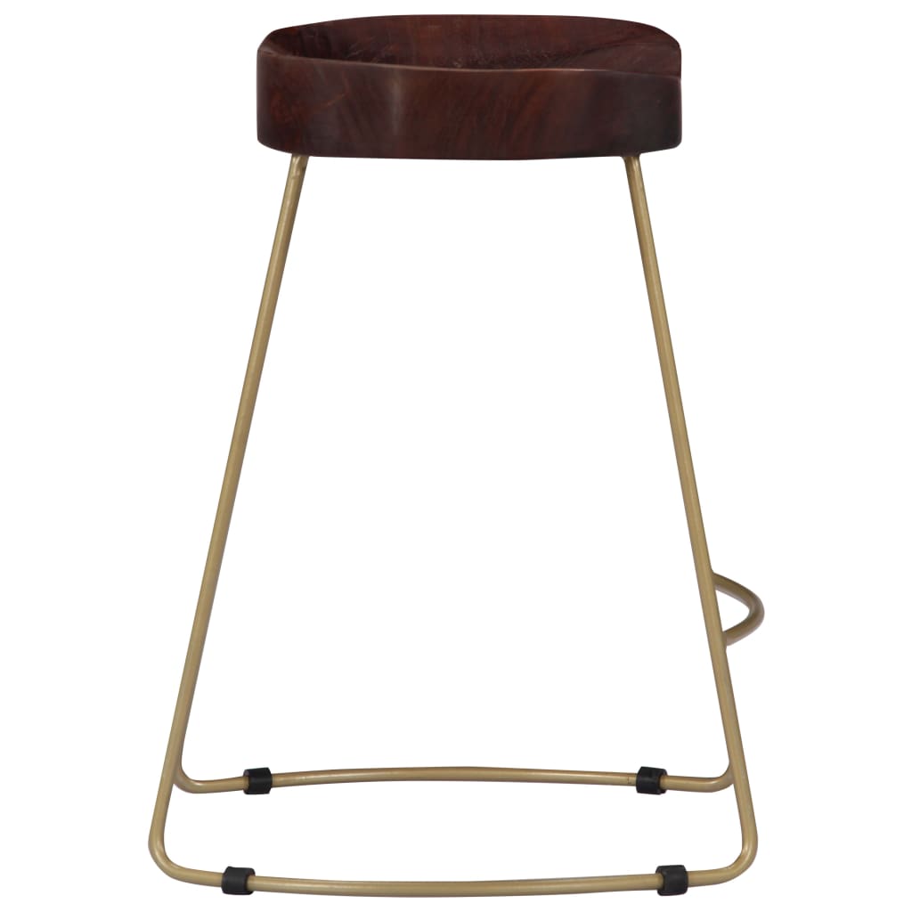 Gavin Barhocker 2 Stk. Massivholz Mango - Pazzar.ch