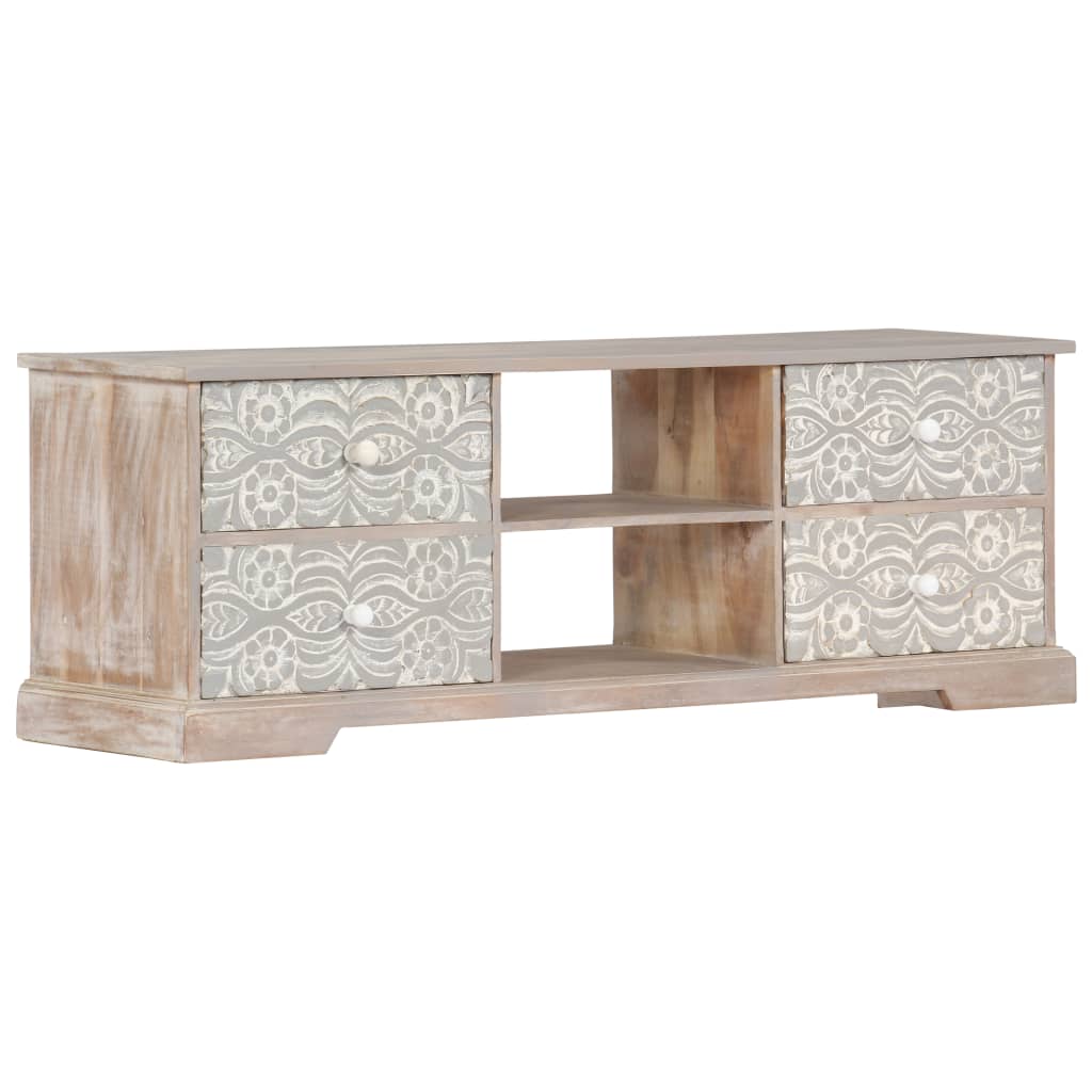 TV-Schrank 120x30x40 cm Massivholz Akazie - Pazzar.ch