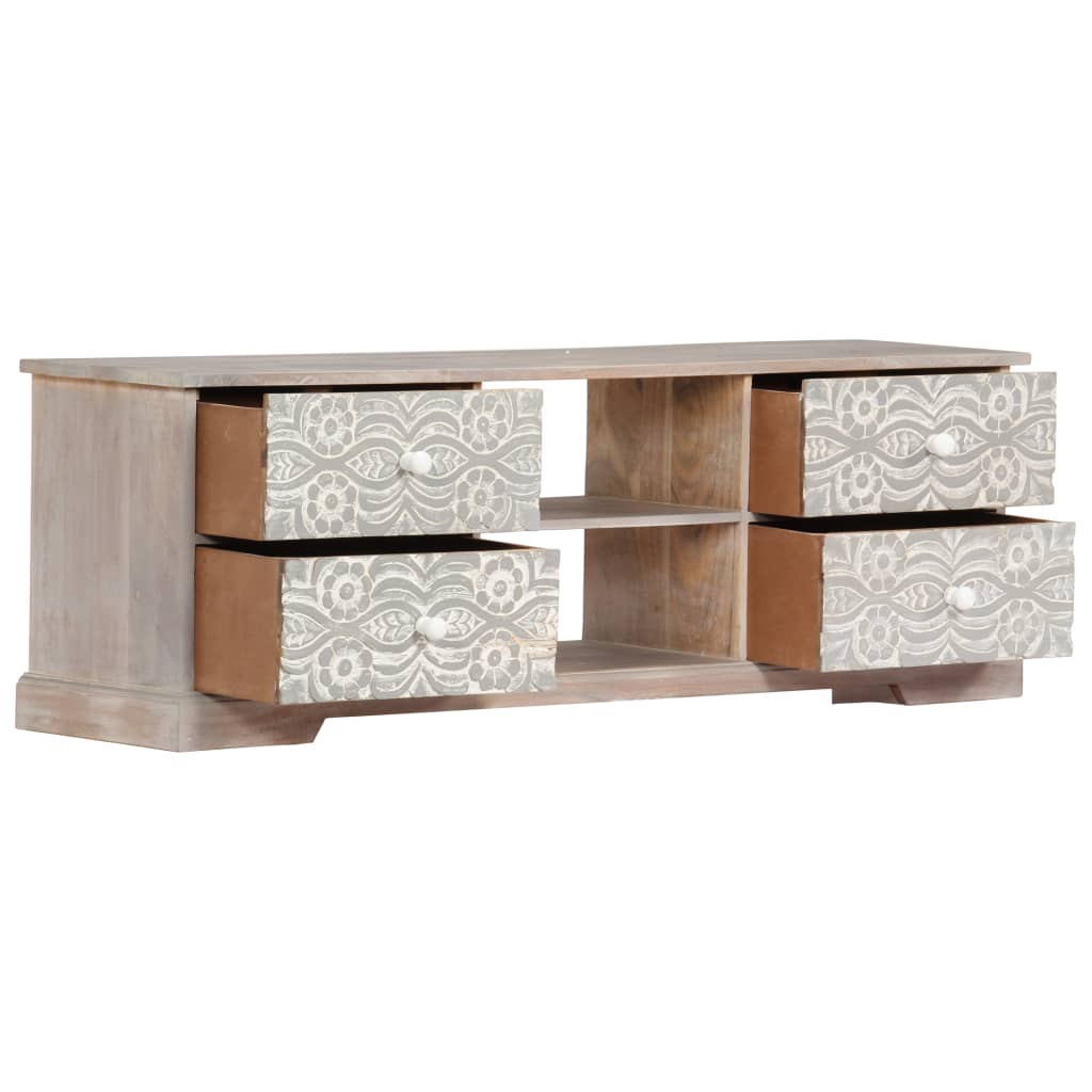 TV-Schrank 120x30x40 cm Massivholz Akazie - Pazzar.ch