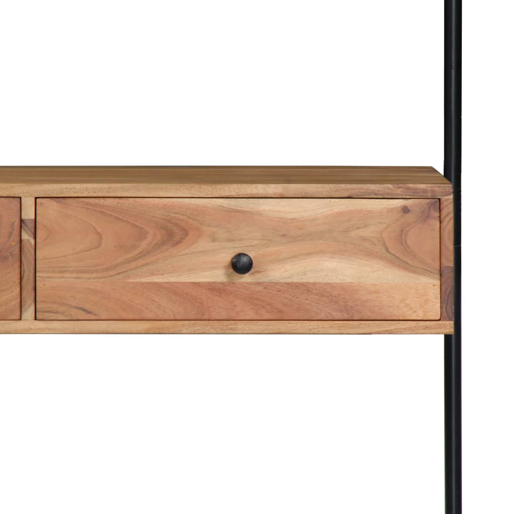 Wandschreibtisch 90 x 40 x 170 cm Massivholz Akazie - Pazzar.ch