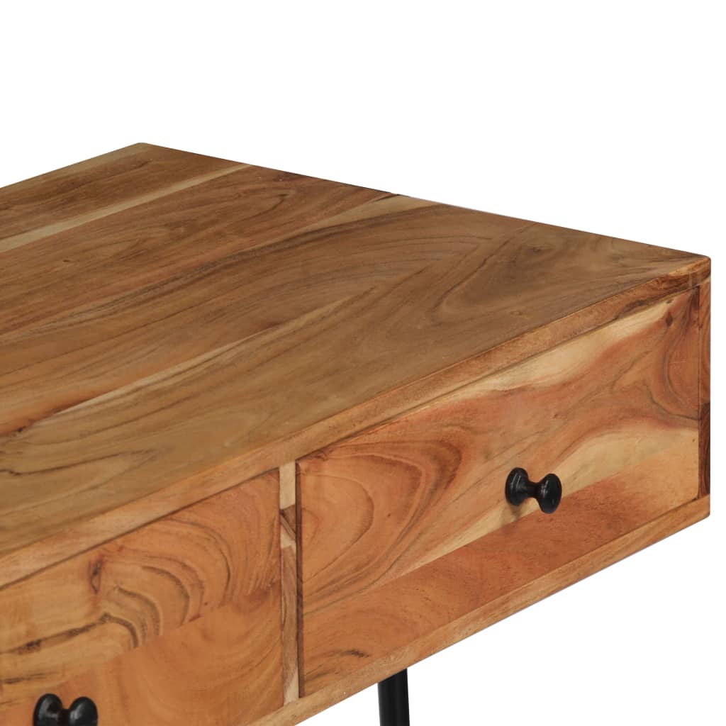 Wandschreibtisch 90 x 40 x 170 cm Massivholz Akazie - Pazzar.ch