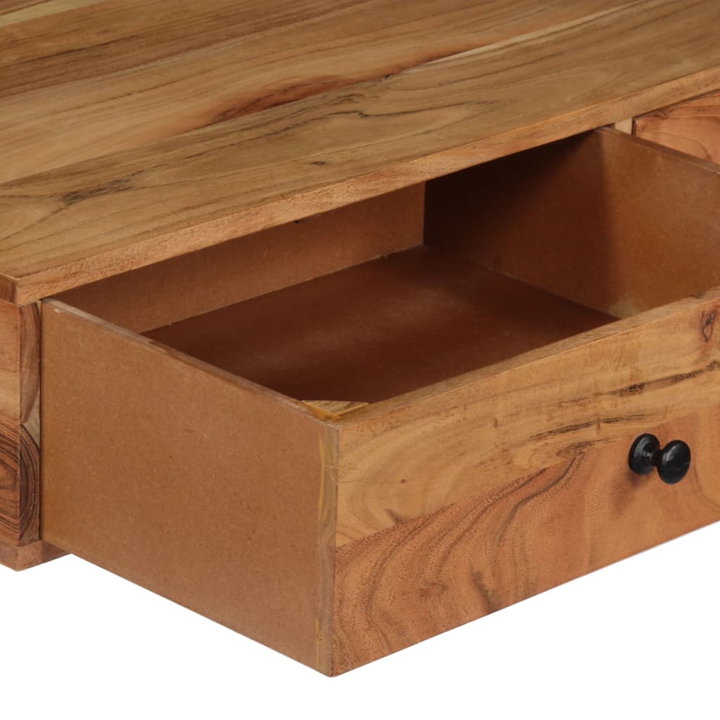 Wandschreibtisch 90 x 40 x 170 cm Massivholz Akazie - Pazzar.ch