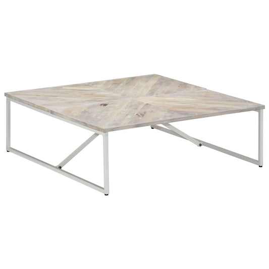 Couchtisch 110 x 110 x 36 cm Massivholz Mango - Pazzar.ch