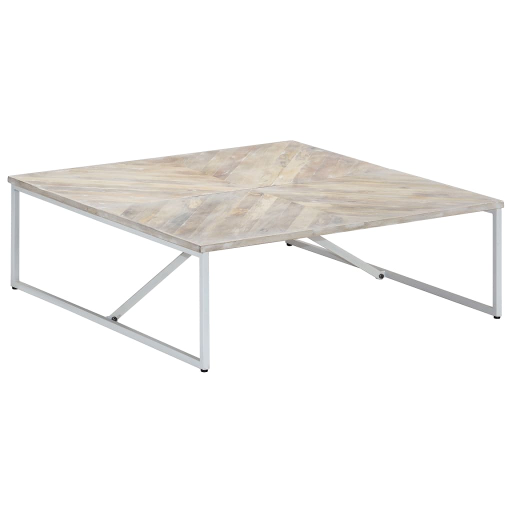 Couchtisch 110 x 110 x 36 cm Massivholz Mango - Pazzar.ch