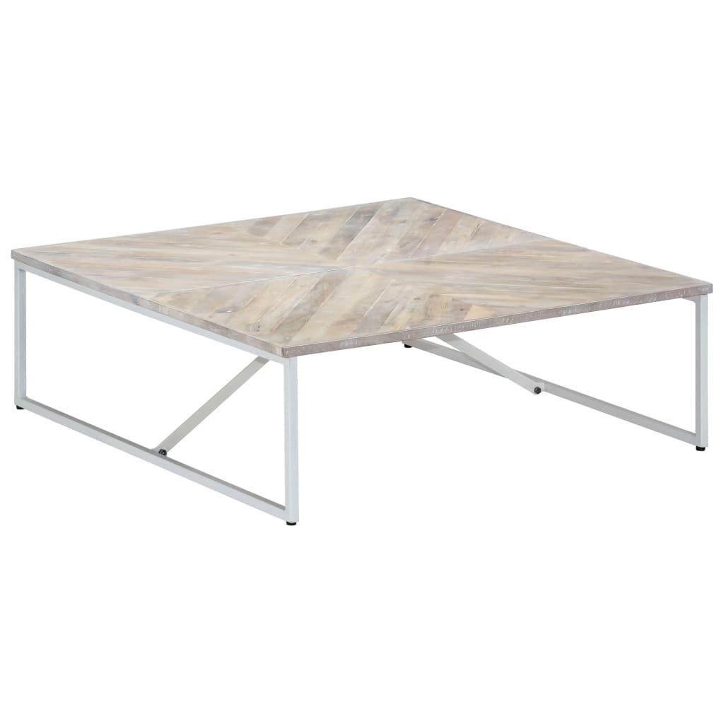 Couchtisch 110 x 110 x 36 cm Massivholz Mango - Pazzar.ch