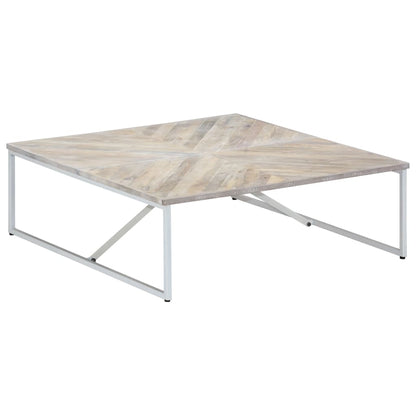 Couchtisch 110 x 110 x 36 cm Massivholz Mango - Pazzar.ch