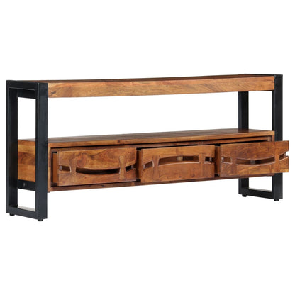 TV-Schrank 140x30x45 cm Massivholz Akazie - Pazzar.ch