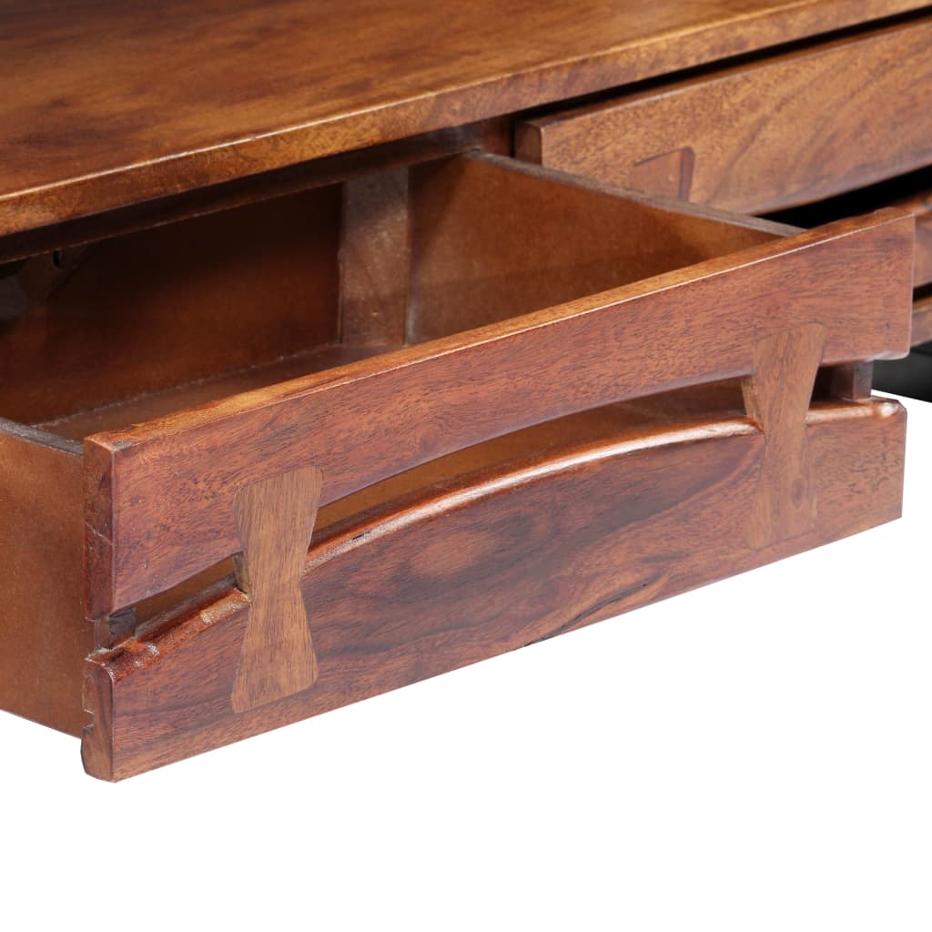 TV-Schrank 140x30x45 cm Massivholz Akazie - Pazzar.ch